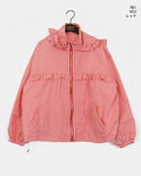 Mateng Frill Check Hooded Zip-Up Jumper