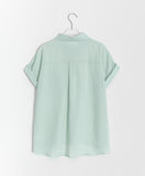 Shanko see-through roll-up nylon short-sleeved shirt