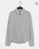 Loit Stripe Loose Fit Long Sleeve Shirt