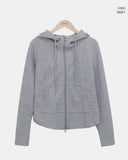 Doming High-Neck Hood Zip-Up