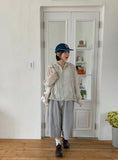 Lenna cut banding bermuda pants
