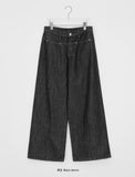 Sankyu Raw Denim Wide Pants