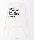 Meln Lettering Cropped Hoodie