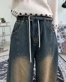 Kai Patchwork Banding Denim Pants