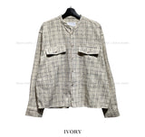 Gridin Collarless Tweed Jacket