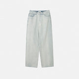 Delf Ice Washed Wide Denim Pants