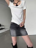Button Accent Slim Tee