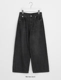 Misone Washing Denim Wide Pants