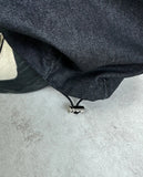 Diepin snap balloon denim pants