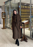 Rovia Shawl Collar Wool Long Coat