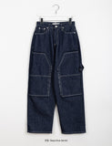 Vashu Capender Damage Denim Wide Pants