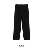Mauve Wool Half-Banding Wide Slacks