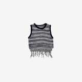 Mijeune Fringe Sleeveless Knitwear