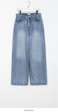 Combi Washing Wide Denim Pants
