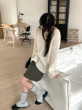 Pearler Stripe Peach Fuzz Slit Long Leg Warmer