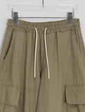 [Unisex] Tedens Curved Banding Cargo Wide Pants