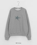 [Unisex] Lil Tough Star Check Round Over Sweatshirt