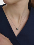 Iceblock Silver Necklace