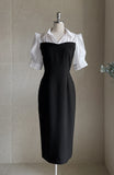 Noiren Color Scheme Collar One Piece