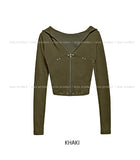 Kimi Rivet Cut Slim Fit Hood Zip-Up
