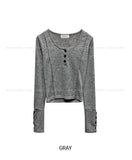 Moki Cut Henley Neck Knit