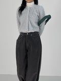 Bisque Crop Fur Cardigan