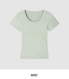 Slim Deep Round Short Sleeve