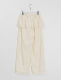 Hyuk Nylon Tiered Banding Skirt Pants