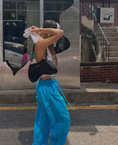 [Festival look] Sparkle Neon Nylon Pants