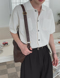 Rowing Openwork Overfit Collar Cardigan