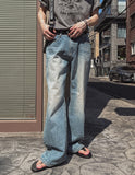 Linda cat flare denim pants