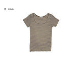 Solid Stripe Short Sleeve T-Shirt