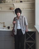 Vibe pin tuck short sleeve jacket