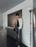 Cora Damage Bootcut Denim Pants