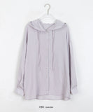 Kimu Color Summer See-through Hood Shirt