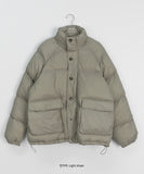 Konai String Pocket Button Over Padding Jumper