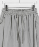 [unisex] Ilkoro Snap Button Nylon Banding Bermuda Pants
