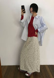 STAR BACK SLIT SKIRT