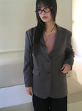 Tebbi Basic Boxy Oversized Fit Minimal Blazer Jacket