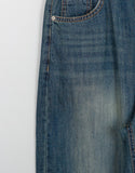 Rosinta Summer Wash Denim Wide Pants