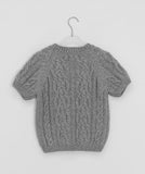 Shuel Wool Cable Short Sleeve Knit