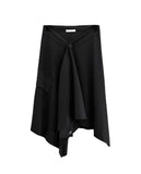 Sherbell Pocket Wrap Layered Skirt