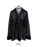 Orz Crochet Over Shirt