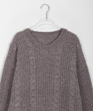 Supin cable round knit