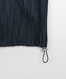 [unisex] Whatto Two Way Denim Over Hood Zip-up