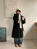 [unisex] Nerodi Fleece Hood Long Coat