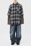 Double Layered Checked Shirt