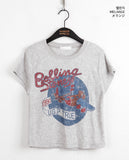 Peubo Terry Airplane Semi Crop Short Sleeve T-Shirt