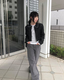 Noen Side Cut Wide Cotton Pants