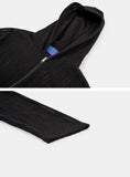Lace summer 2-way hood zip-up
